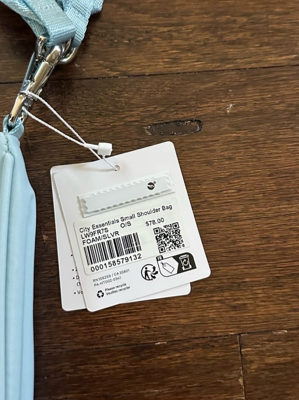 Lululemon City Essentials Small Shoulder Bag 3L-Foam cloud/silver-NWT - Picture 7 of 12